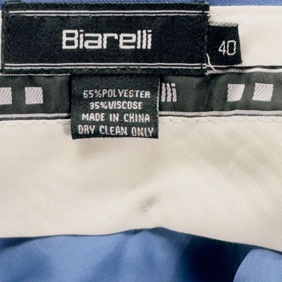 BIARELLI Men's Dress Pants Blue  Size 40 - Picture 8 of 10